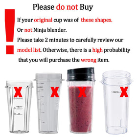 ABTER replacement cup features sip-seal lid, keeping ingredients contained during on-the-go blends.