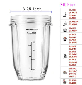 ABTER Ninja-compatible cup fits many models for easy pitcher replacement.