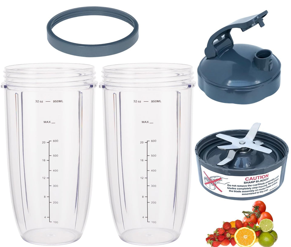 ABTER 32oz cup with extraction blade for NutriBullet, large-capacity blending
