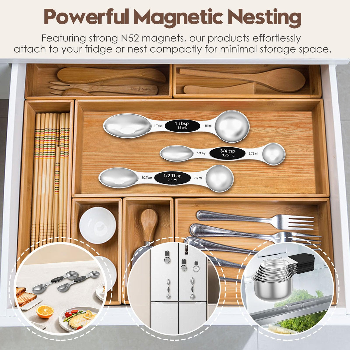 Abtrino complete 15-piece set with leveler for accurate measuring.