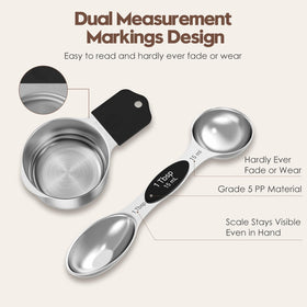 Abtrino dual-sided engraved measurements for precise reading.