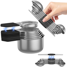 Abtrino durable stainless steel measuring cups for daily use.