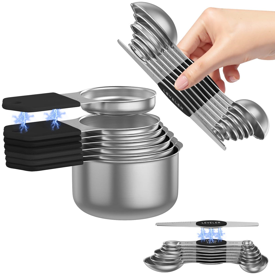 Abtrino durable stainless steel measuring cups for daily use.