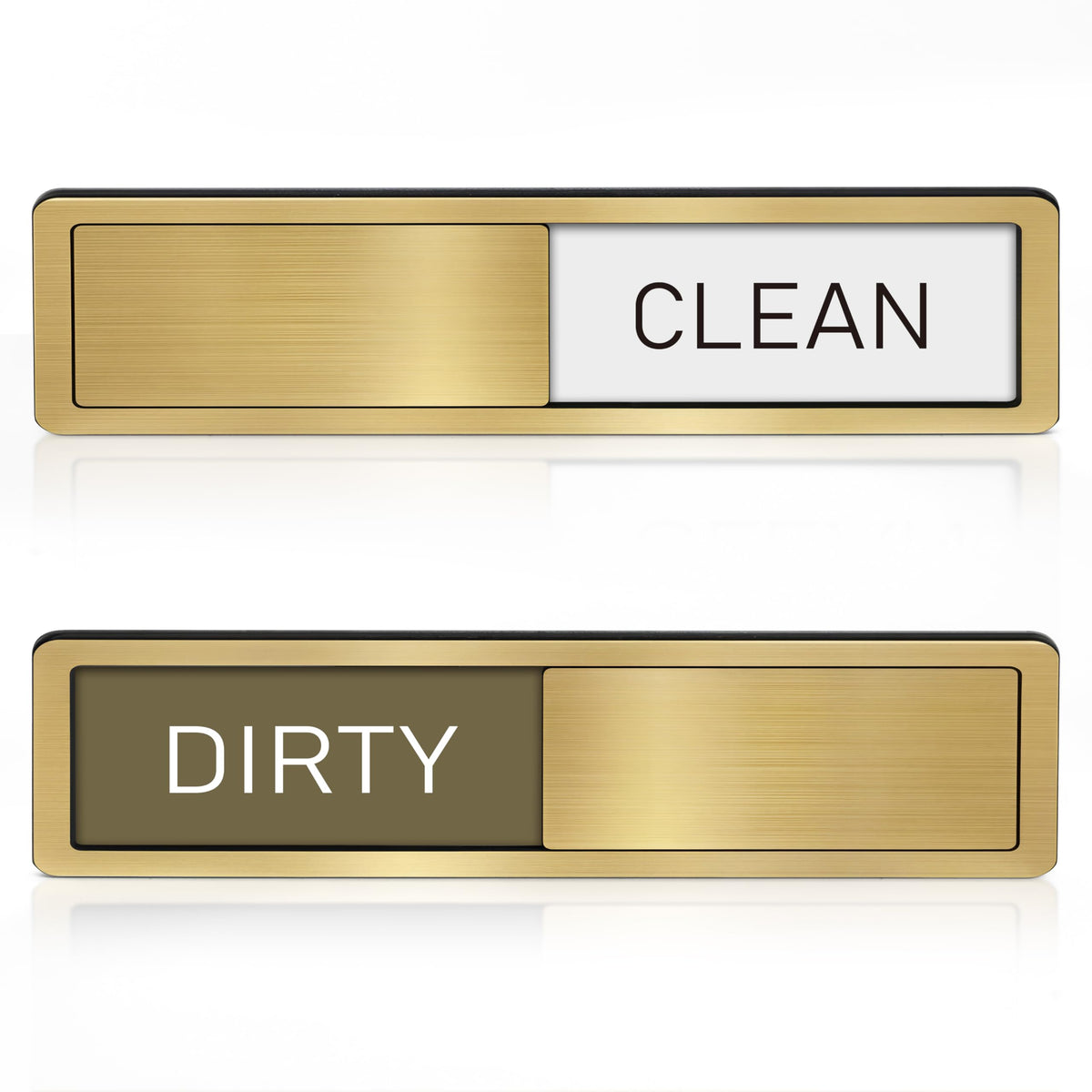 Abudada dishwasher magnet sign front view with clean indicator for organized kitchen use
