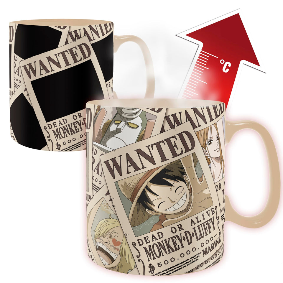 ABYstyle One Piece heat-change mug reveals vibrant design when hot