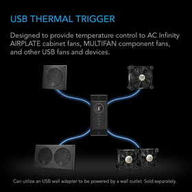 AC Infinity Controller 1 temperature probe detail highlighting precise 6-ft waterproof sensor.