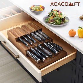 Acacomft non-slip base prevents sliding on counters during prep.