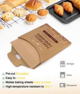 Acasimo parchment sheets designed for air fryer and microwave use