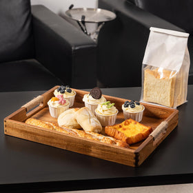ACBORN Acacia tray designed for outdoor kitchen and patio use.