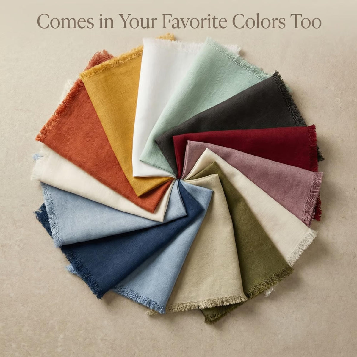 AccentHome eco-friendly napkins offer a reusable option for home and events.