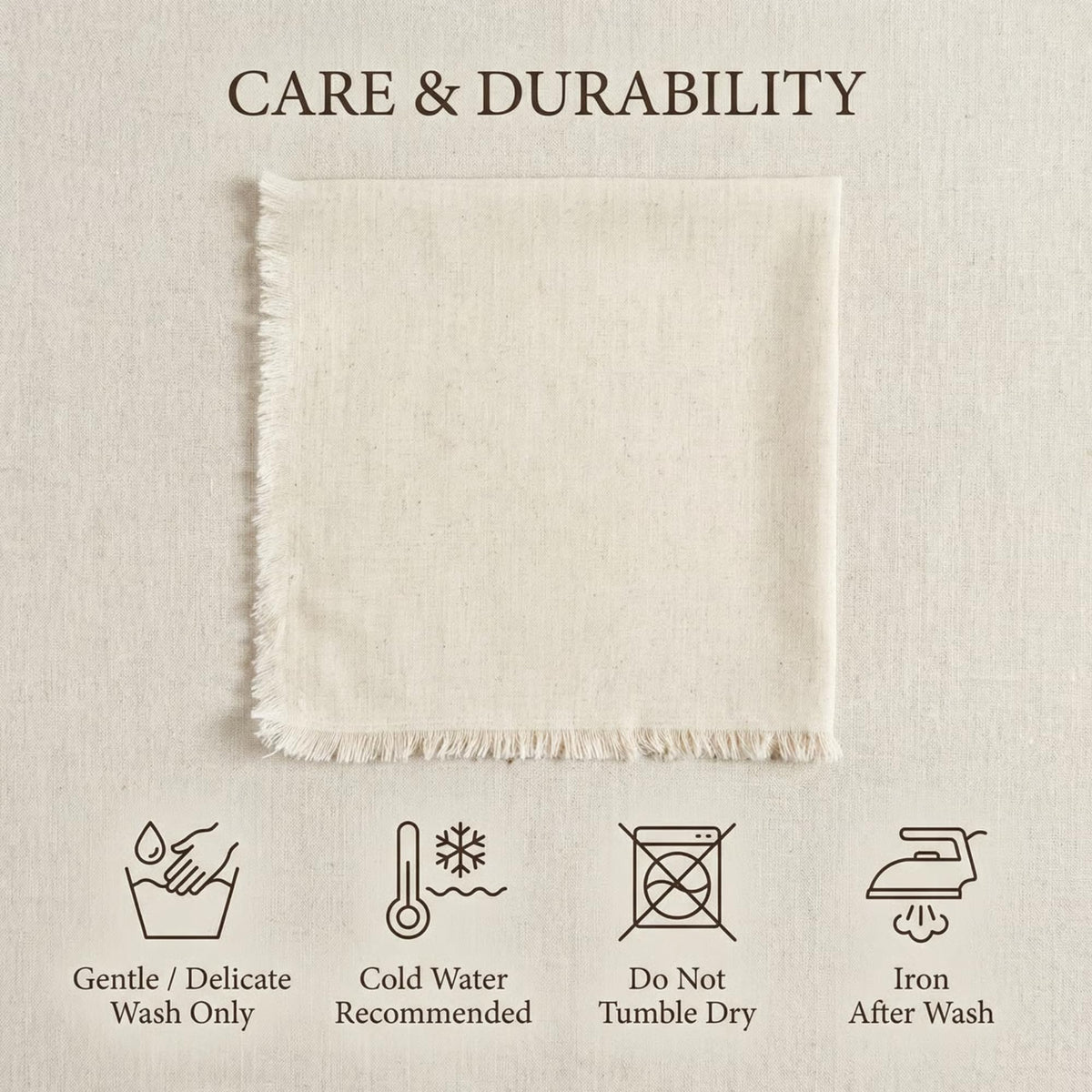 ACCENTHOME napkins on casual table, versatile for everyday meals