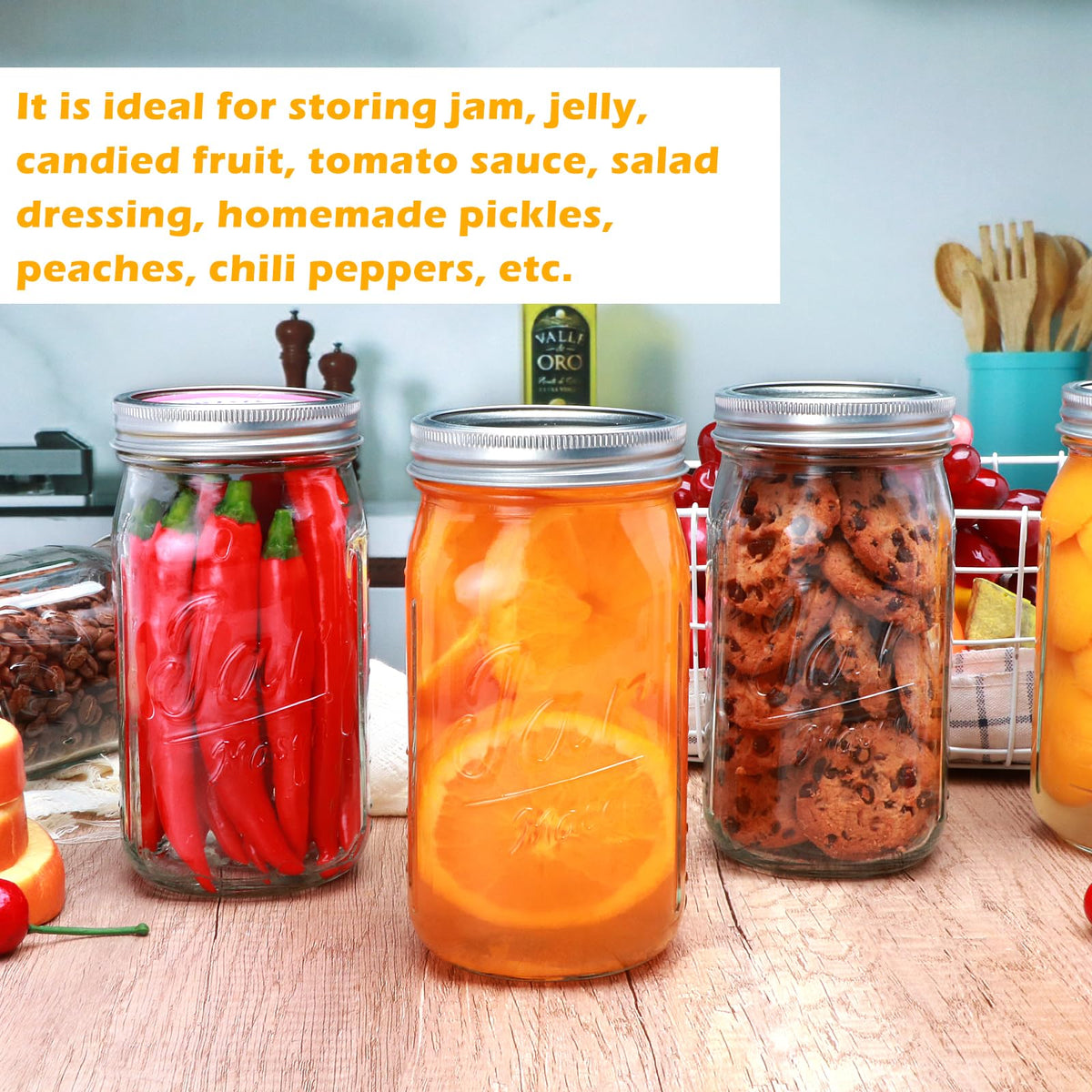 Accguan 32oz jar for pickling and fermentation at home.