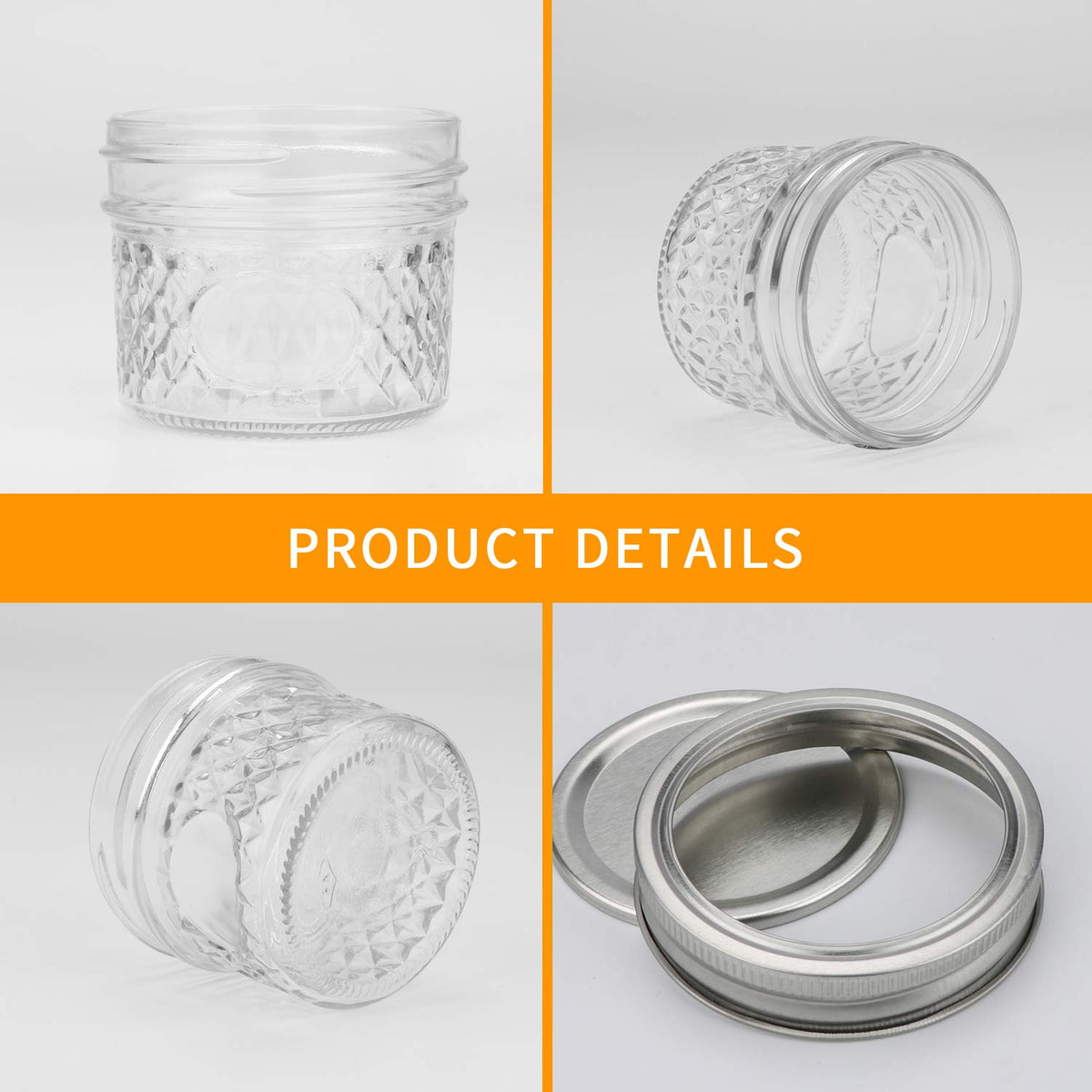 Accguan dishwasher safe glass jars for quick cleanup after kitchen use.