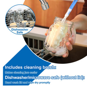 Accguan dishwasher-safe mason jar suitable for meal prep and snacks