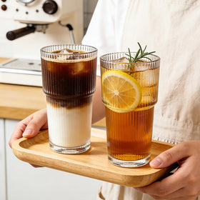 Heavy-base clear glass ensures stability during travel with Accguan tumbler