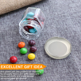 Accguan honey or jam jar with lid, charming wedding favors