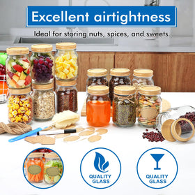 Accguan jar for fridge storage keeps sauces, oats, and dry goods neatly stored