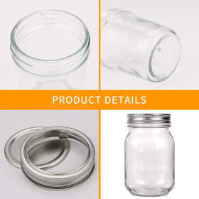 Accguan mason jar band and threading closeup highlights durable, reusable design.