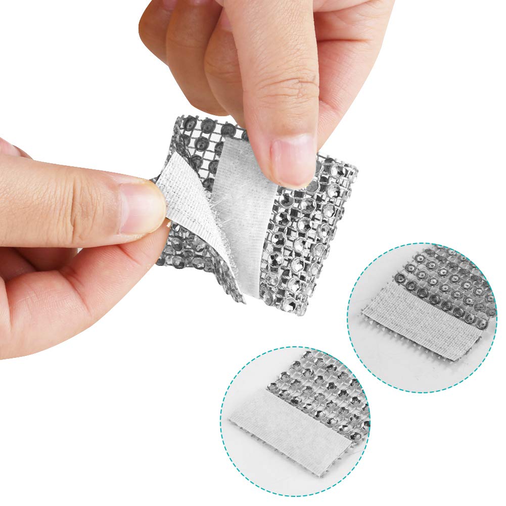 Accmor napkin ring silver buckle compatible with DIY crafts