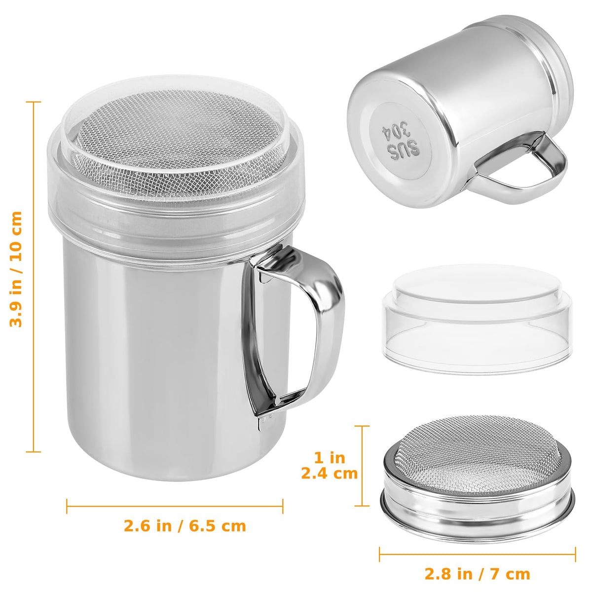 Accmor professional chef shaker set for accurate seasoning in cooking
