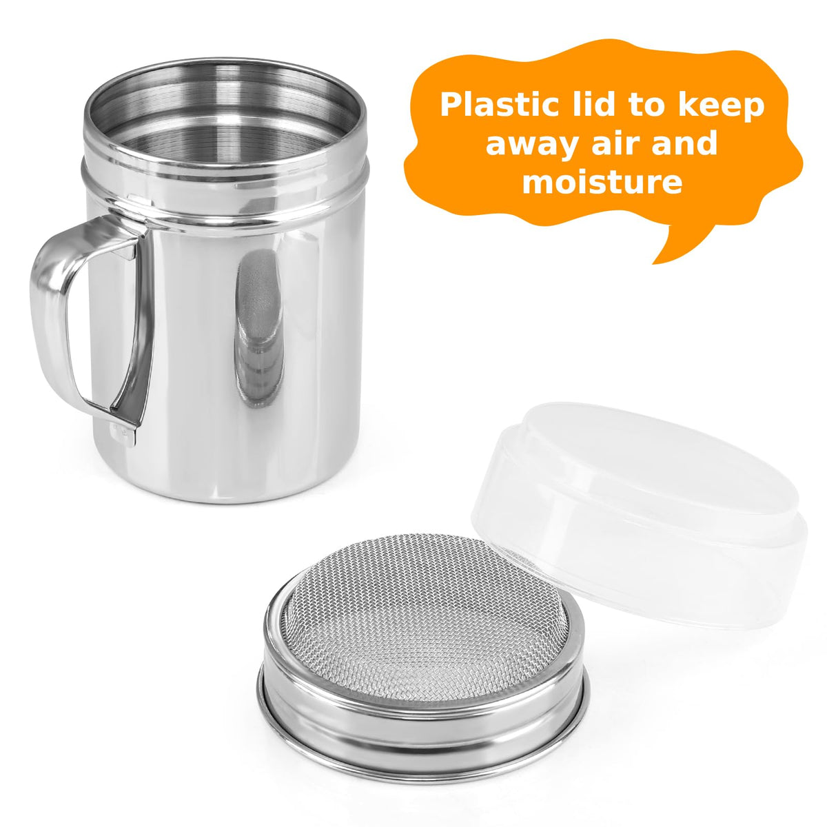 Accmor twist-off top shaker enables easy pouring for cinnamon and spices