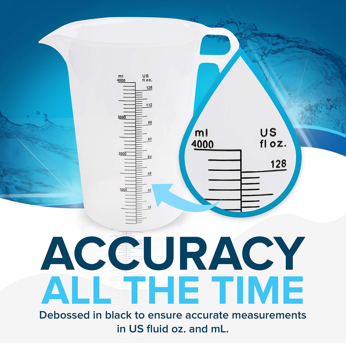 ACCUPOUR easy-pour control helps slow trickle to fast pour.