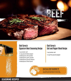 AccuTaste heat-resistant construction safe for use near hot grills.