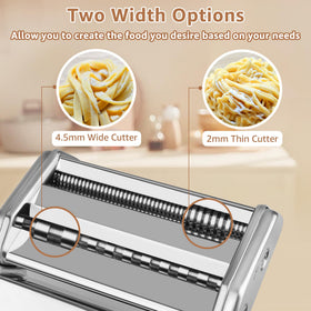 AceChef wide fettuccine head highlights 4.5mm cuts for broad ribbons