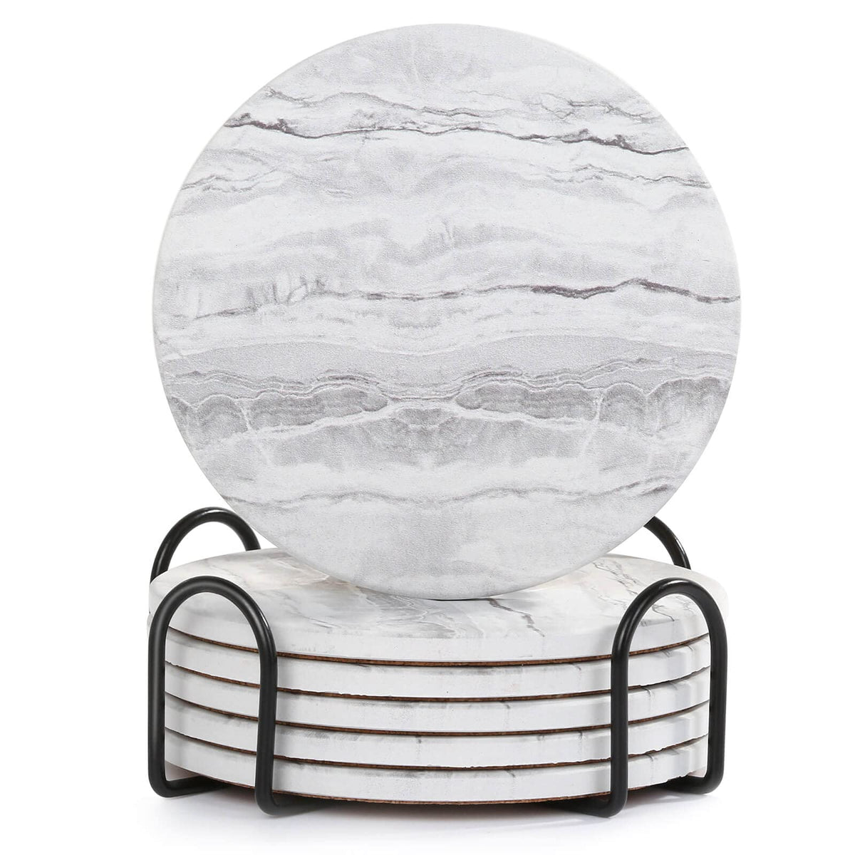 Acejoz drink coasters with holder guard surfaces and keep a tidy coffee table.