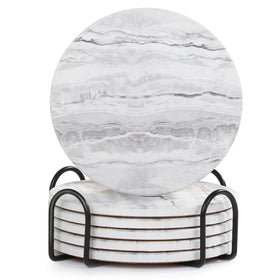 Acejoz drink coasters with holder guard surfaces and keep a tidy coffee table.