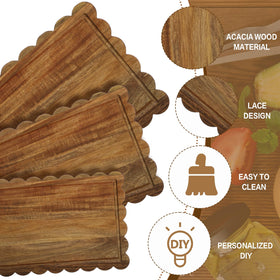 Acellegic charcuterie board trio for stylish appetizers and grazing.