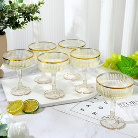 Acellegic unbreakable acrylic cocktail coupe suited for events.