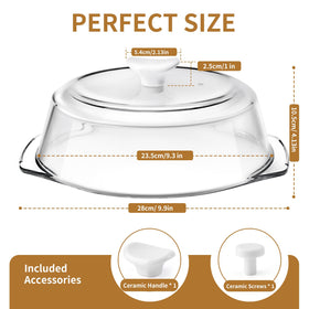 ACEPRUT Borosilicate glass withstands temperature changes for reliable reheating.