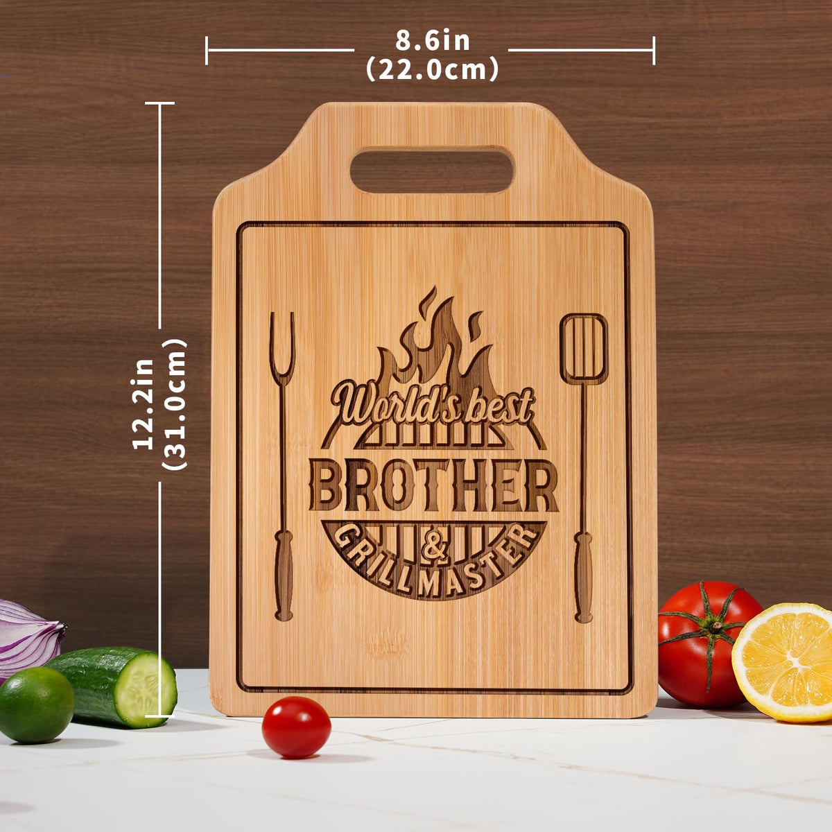 AceThrills bamboo board ready for cheese boards and gatherings