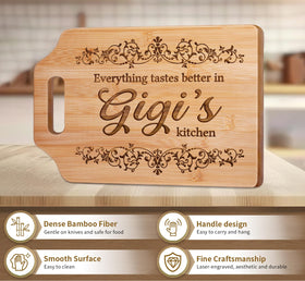 AceThrills Gigi cutting board wall mount display keeps counters clear and stylish.