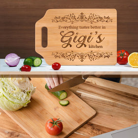 AceThrills Gigi gift packaging with the bamboo board, ready for gifting to grandma.