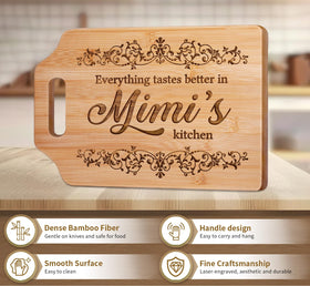AceThrills Mimi wall-mount ready cutting board, space-saving storage while keeping the surface accessible.