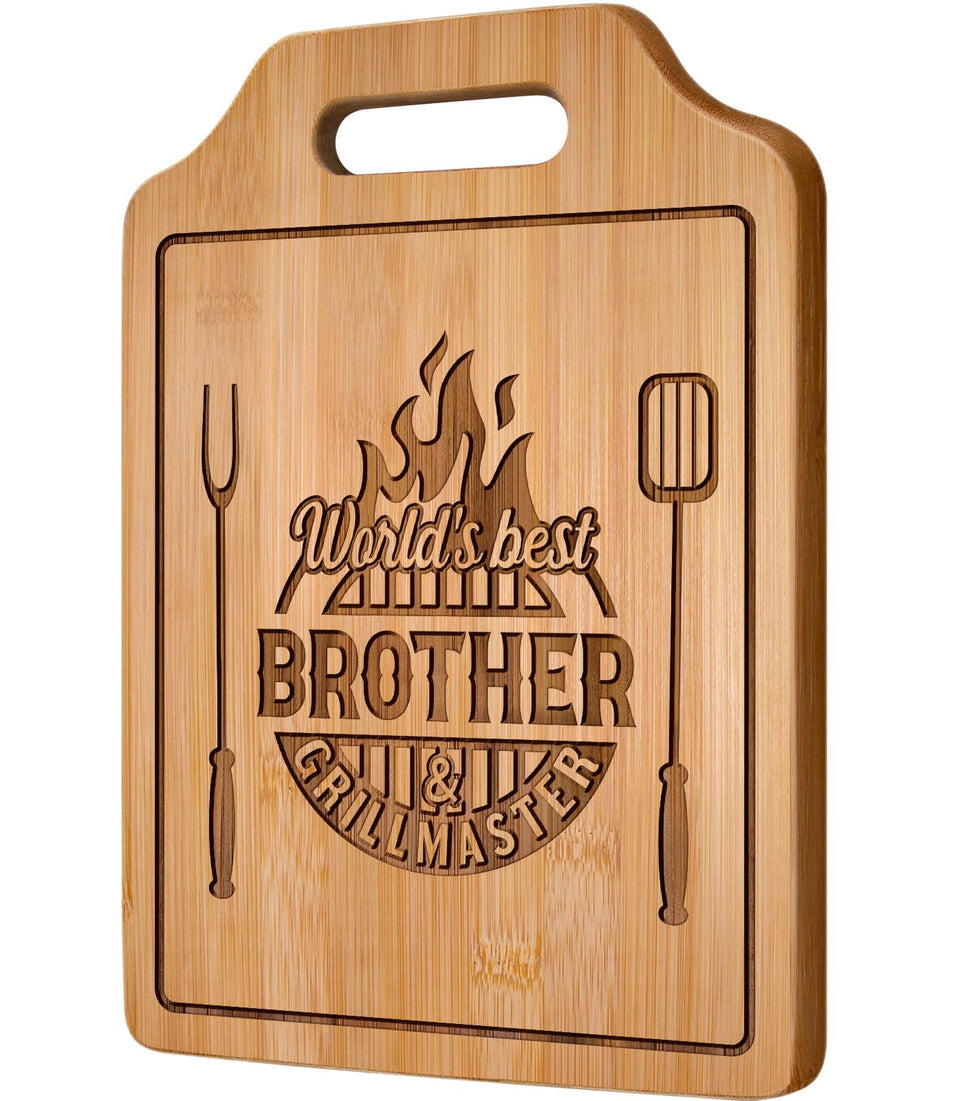 AceThrills cutting board with engraving for gifting and countertop display