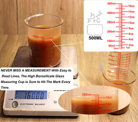 Ackers BORO3.3 accurate volume scale helps measure liquids confidently.