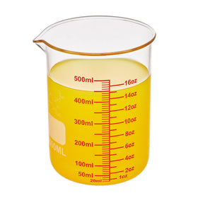 Ackers BORO3.3 clear glass beaker provides visual precision for recipes.