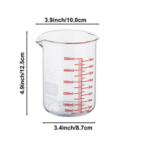 Ackers BORO3.3 V-spout pouring reduces drips during cooking.