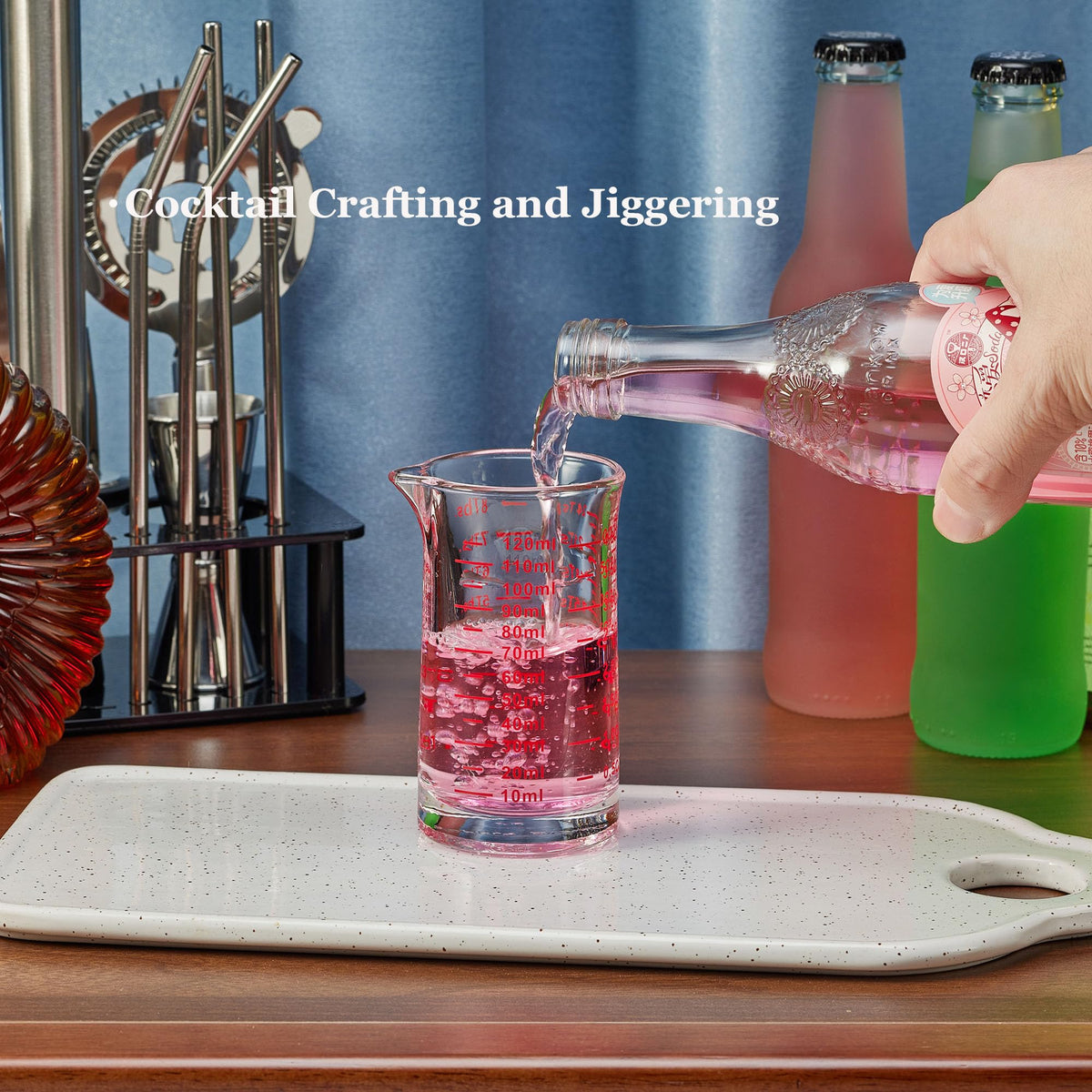 Ackers measuring cup offers easy cleanup with a non-porous surface for quick wipe.
