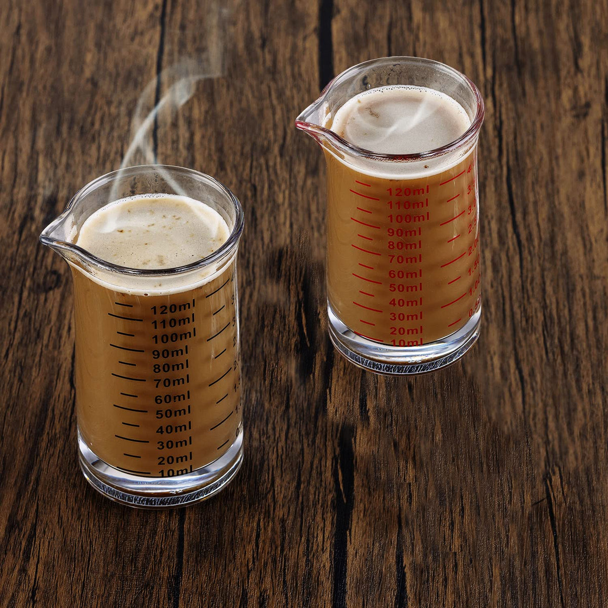 Ackers 4oz glass cup ideal for cocktails and coffee prep.