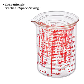 Ackers BORO3.3 nesting cups store neatly in tight spaces when not in use.