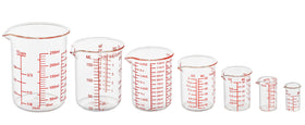 Ackers BORO3.3 glass measuring cups are easy to clean with smooth interiors.