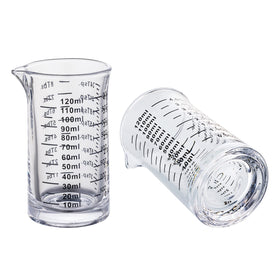 Ackers BORO3.3 4oz glass measuring cup compact bar tool for home use