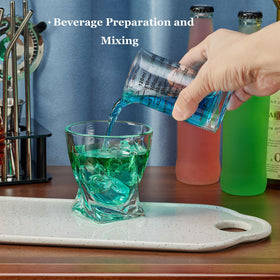 Ackers BORO3.3 4oz glass measuring cup non-porous surface easy to clean