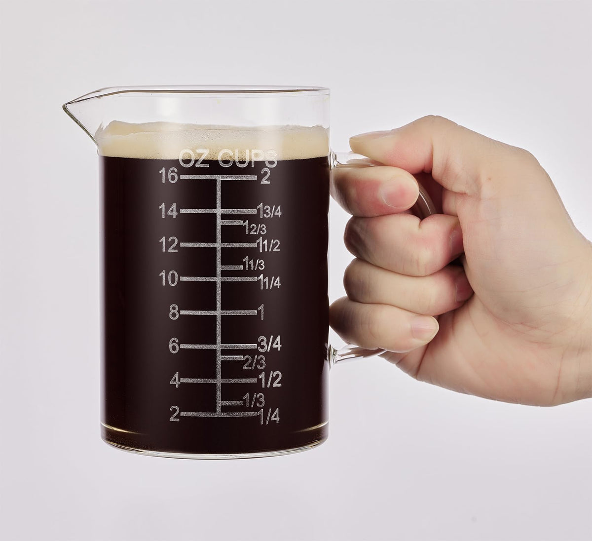 Ackers BORO3.3 etched graduations on front and back for easy measurement.