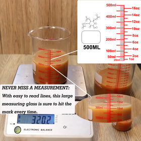 Ackers BORO3.3 250ml cup with clear glass for batter and sauce prep.