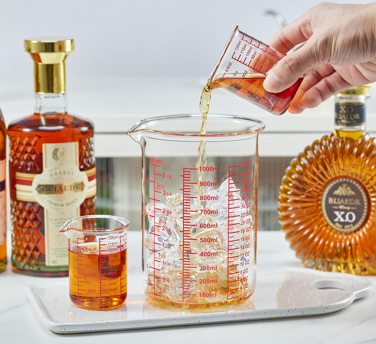 Ackers BORO3.3 measuring cup is dishwasher safe for convenient cleanup.